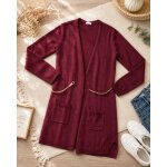 Gilet long bordeaux h&m 14 ans � tr�s bon �tat � style cocooning