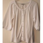 Gilet manches courtes blanc etam 44 neuf