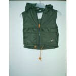 Gilet pluie okaidi sans manches kaki taille 4 ans tbe