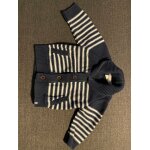 Gilet ray blanc / marine tape  l'oeil