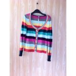 Gilet rayé multicolore, manches longues pepe jeans. taille s. 70 % soie, 30 % viscose. Gilet rayé multicolore, manches longues pepe jeans. taille s. 70 % soie, 30 % viscose.