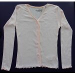 Gilet rose ajour  dentelle. okadi. taille 12 ans