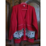Gilet rouge c&a - taille 44 / 46
