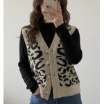 Gilet sans manche leopard taille m