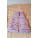 Gilet sans manche, zipp�, molleton, enfant fille, taille 5 / 6 ans, coloris rose � l'ext�rieur, int�rieur ...