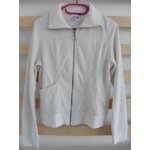 Gilet velours blanc cass zipp. h&m. taille 36 / 38