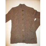 Gilet veste ctes irlandaises marron la redoute 14 / 16 ans