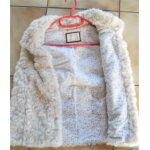 Gilet zara fourrure beige fille 12 ans