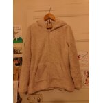 Gilet zipp beige clair capuche animal 42 xl etam.