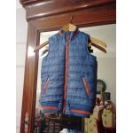 Gilet zipp sans manches bleu / orange 5 ans orchestra .