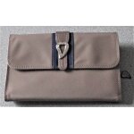 Grand porte - monnaie / portefeuille / porte chquier lancaster style compagnon couleur beige taupe avec ...