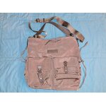 Grand sac � main lancaster sacoche mixte homme femme beige � bandouli�re multipoches cartable besace ...
