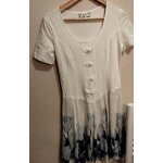 Grande robe fleurie manches courtes - taille l - marque didier parakian