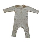 Grenouillere grise et noire. sans pied. zara baby. taille3 / 6 mois. 68 cm