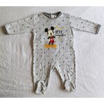 Grenouillere pyjama gris imprime mickey. disney baby. taille 6 mois