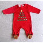 Grenouillere pyjama de noel rouge. rennes. boules. christmas mood. zara. taille 0 - 1 mois. 56 cm Grenouillere pyjama de noel rouge. rennes. boules. christmas mood. zara. taille 0 - 1 mois. 56 cm