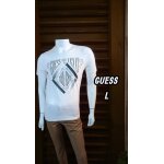 Guess jeans taille l extra slit f455; tee shirt manches courtes blanc homme Guess jeans taille l extra slit f455; tee shirt manches courtes blanc homme