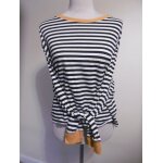 H&m divided tee shirt marini�re oversize t xs s