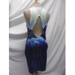 H&m robe imprim� paysage moulante t m 38
