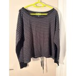 Haut manches longues ralph lauren active - rayures noir / gris - femme xl - style casual
