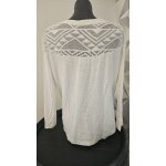 Haut roxy manches longues blanc dentelle