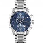Hugo boss montre argent chronographe hommes skymaster 1513784