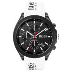 Hugo boss montre blanc chronographe hommes velocity 1513718