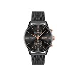 Hugo boss montre noir chronographe hommes associate 1513811