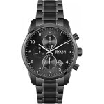 Hugo boss montre noir chronographe hommes skymaster 1513785