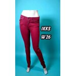 Ikks taille 36 slim fit pantalon jeans jean denim rouge foncé femme Ikks taille 36 slim fit pantalon jeans jean denim rouge foncé femme