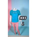 Ikks taille 40 superbe haut manches courtes turquoise femme en cuir Ikks taille 40 superbe haut manches courtes turquoise femme en cuir