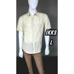 Ikks taille l superbe chemise manches courtes chemisette beige homme Ikks taille l superbe chemise manches courtes chemisette beige homme