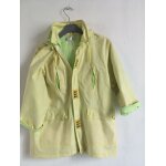 Imper / parka gar�on vert & jaune  ; jacadi  ; taille 10 ans motif drapeaux id�e cadeau