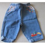 Jean pour bb  taille lastique  passants - jacadi grand prix - petites poches devant et derrire ...