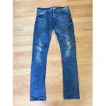 Jean bleu clair � trous - zara man (40 / 31) skinny fit