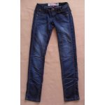Jean bleu marine dlav et pliss. jennyfer. coton. taille 36.