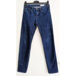 Jean bleu marine. slim. tex. coton. polyester. elasthanne. taille 36