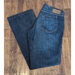 Jean calvin klein jeans taille 32 fr 42 / xl bootcut denim bleu strass