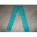 Jean comptoir des cotonniers bleu vert outremer taile 38 tbe