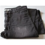 Jean femme skinny in - extenso - noir d�lav� - taille u s 38 w (taille fran�aise 48) - ceinture � passants ...