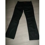 Jean morgan noir coton enduit taille 42 tbe