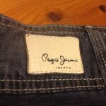 Jean pepe jeans coton 34 bleu foncé Jean pepe jeans coton 34 bleu foncé