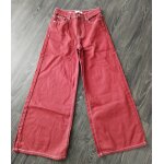 Jean rouge wide leg 34 xs bershka neuf