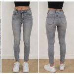 Jean skinny gris clair zara taille eur 34 / usa 2 / mex 24