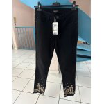 Jeans skinny noir taille 36 desigual neuf bas brod et zip