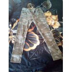 Jean slim camouflage gris / vert