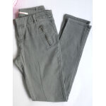 Jean slim skinny moulant cama�eu couleur gris souris taille s / 36 poches zip