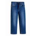 Jean�s � la taille �lastique avec cordon bleu brut ba094 kiabi taille 6 ans