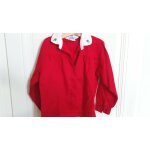 Joli chemisier rouge fille manches longues  ; jacadi  ; taille 6 ans idee cadeau