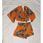 Joli ensemble �t� haut short femme taille m marque shein